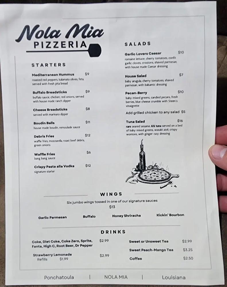 NOLA Mia Pizzeria Menu image 3