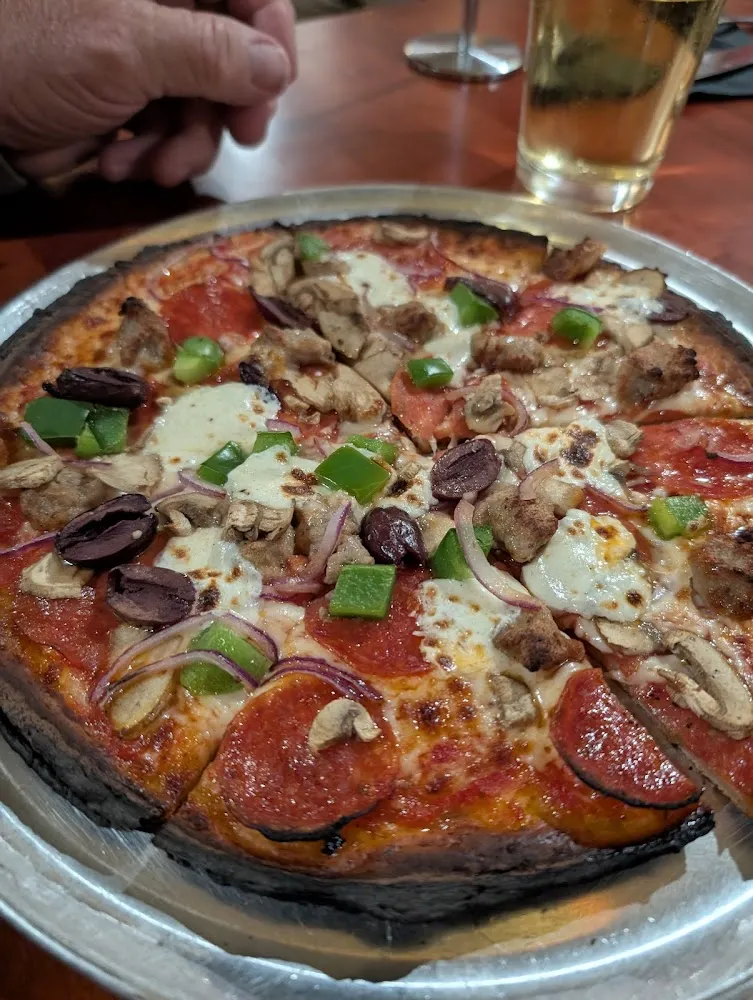 Supreme Pizza with Cauliflower Crust